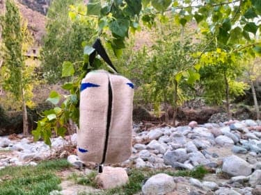  Woven bag  Blue, Green Morocco
