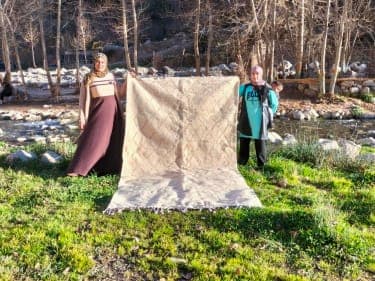 Handmade pileknot rug