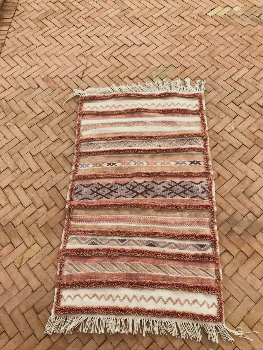 Flat Weave Pile Knot Mix