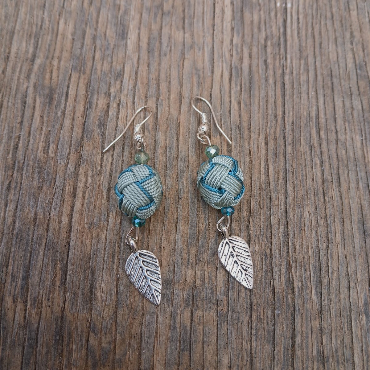 Button Dangle Earrings