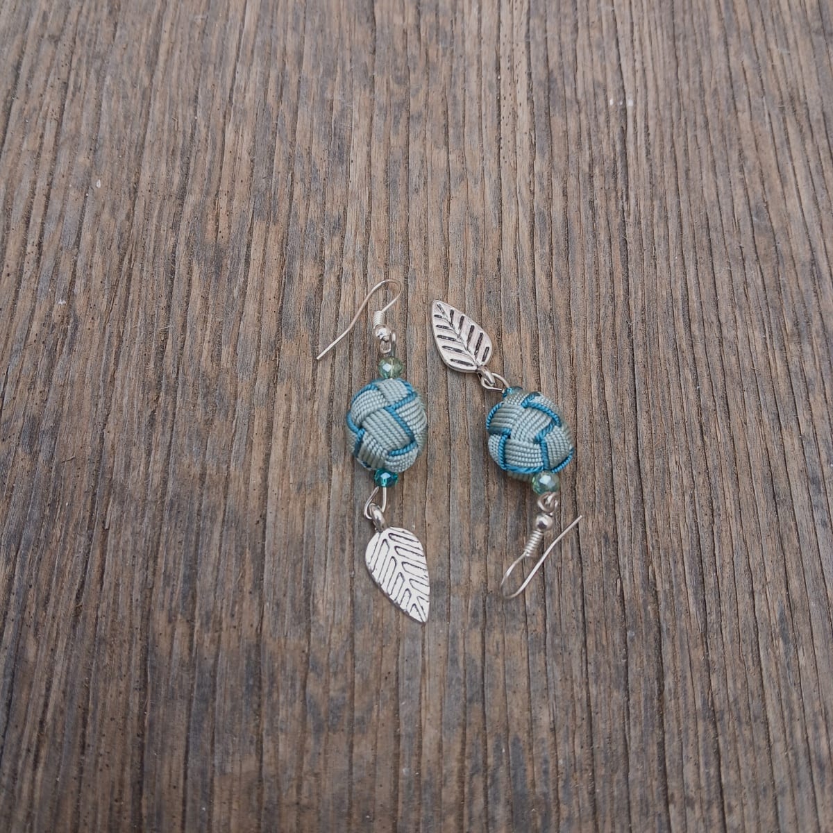 Button Dangle Earrings