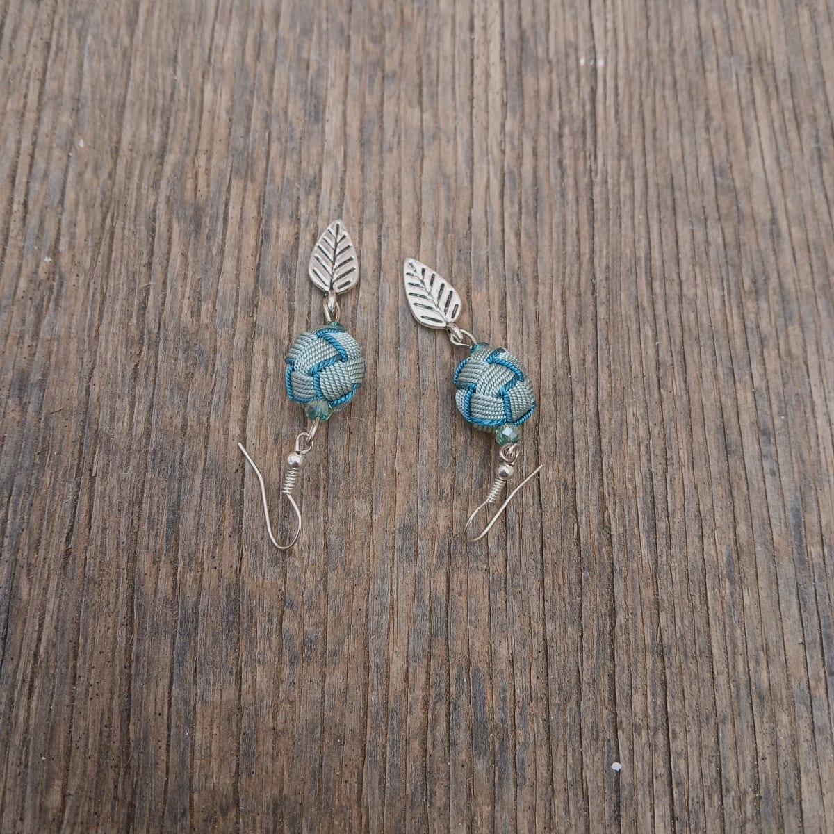 Button Dangle Earrings