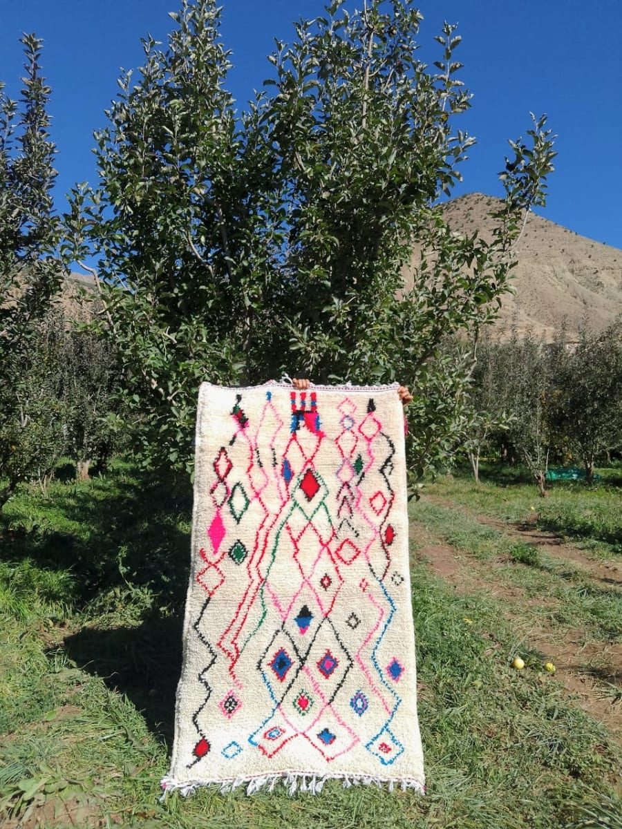  Beni Ourain Wool Colored Morocco
