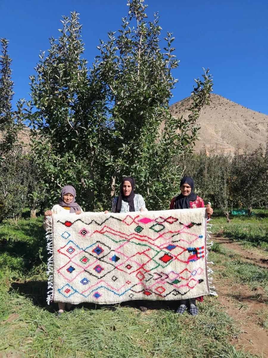  Beni Ourain Wool Colored Morocco