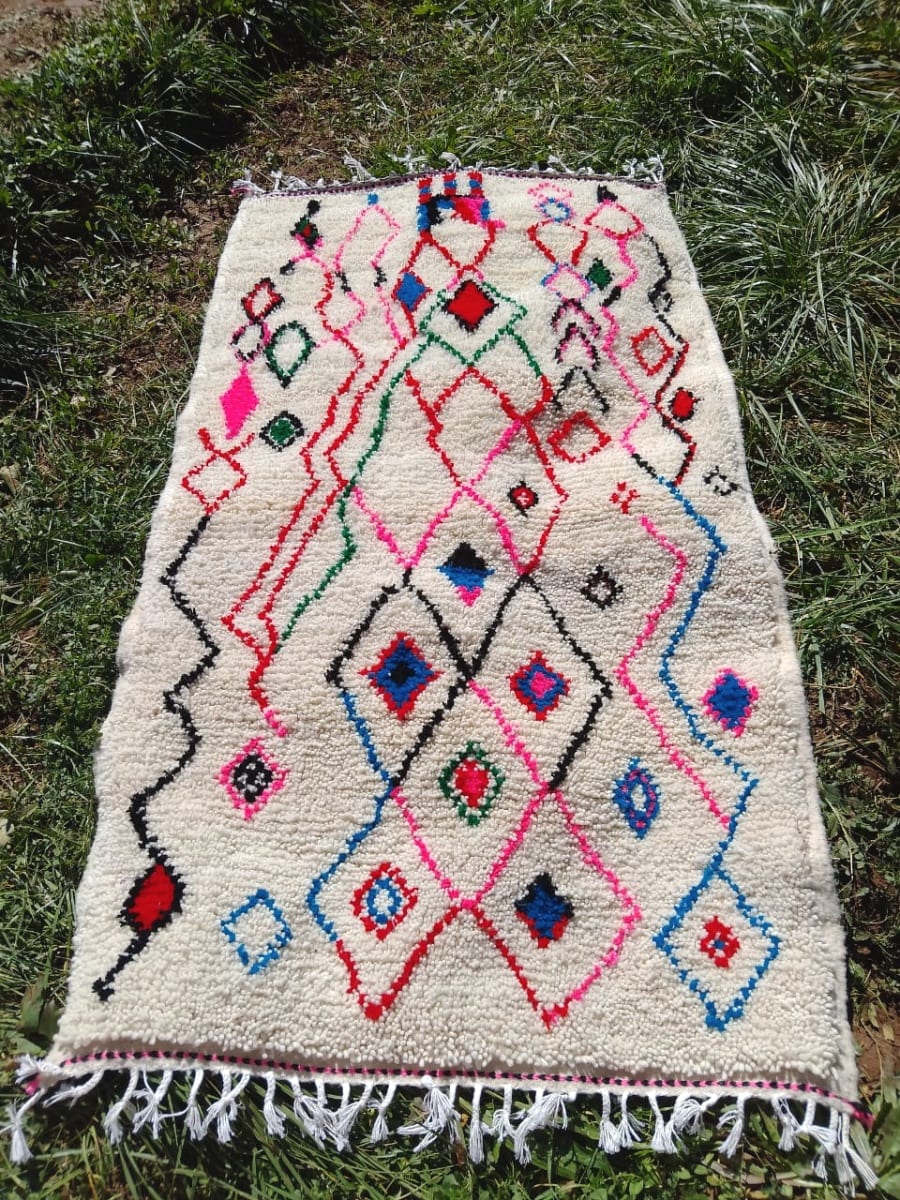  Beni Ourain Wool Colored Morocco