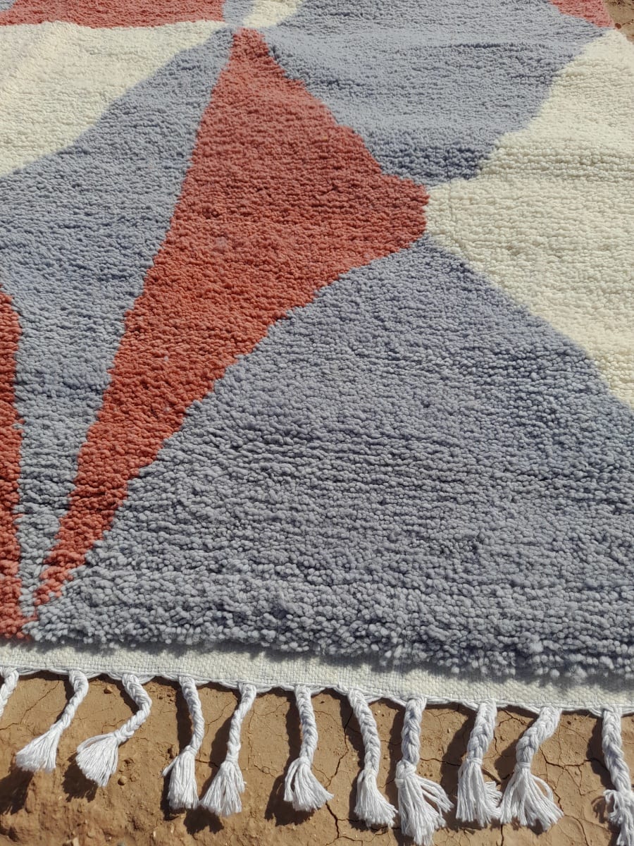  Rug   Pink, Grey Morocco