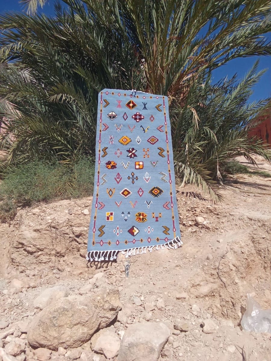 Flatweave and Pileknot rug