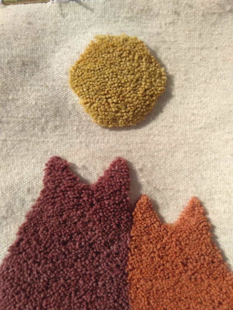 Flatweave and Pileknot rug