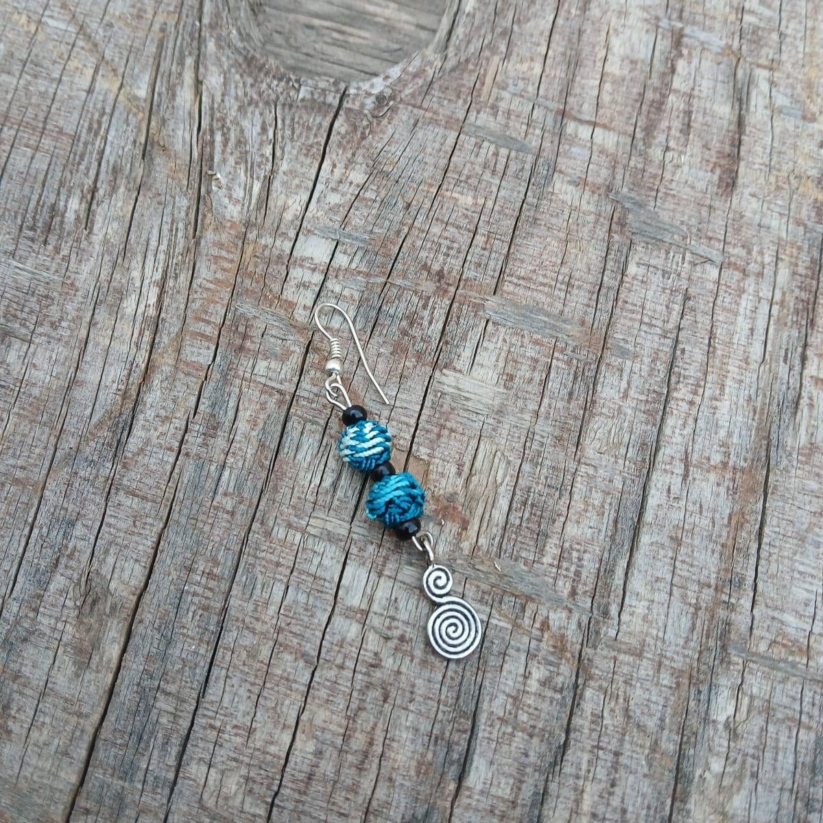 Button Dangle Earrings