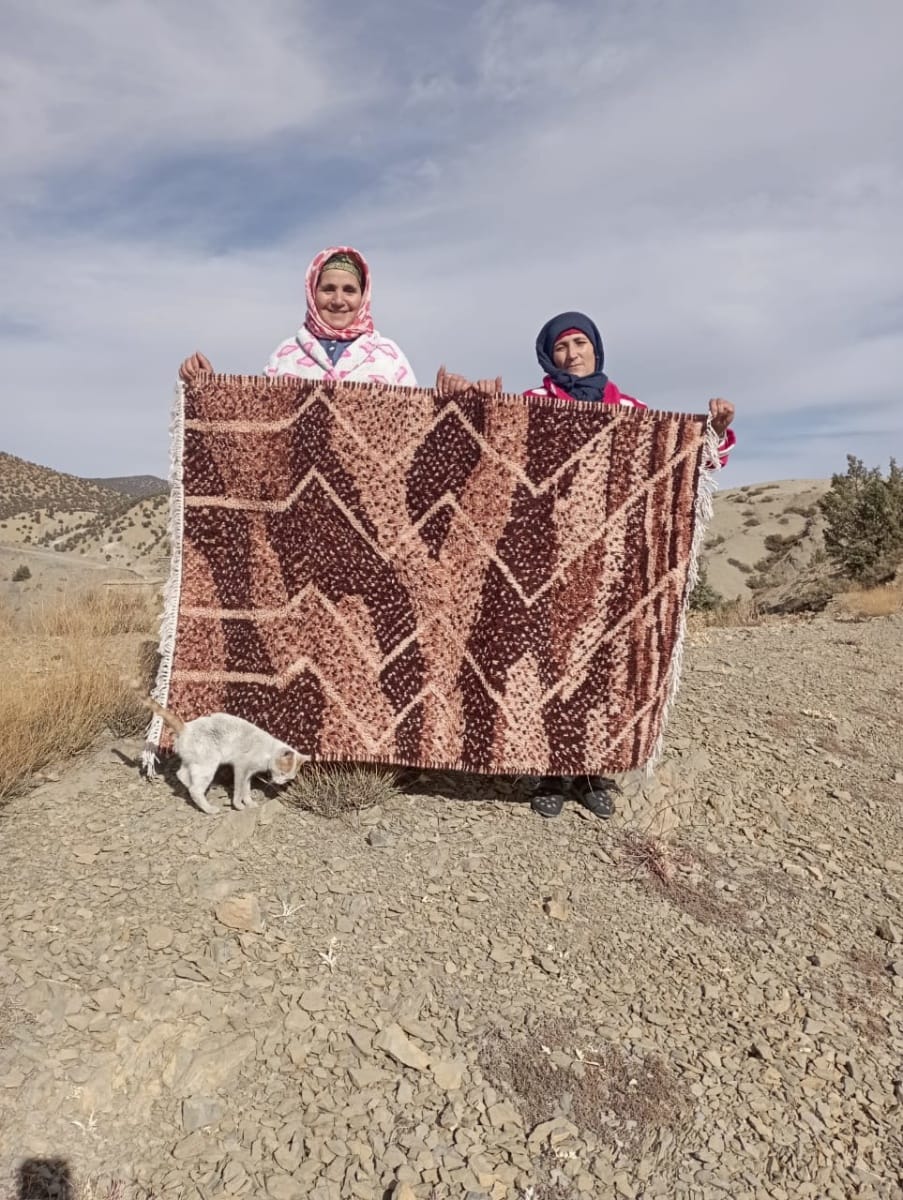  Beni-Ourain  Orange, White Morocco