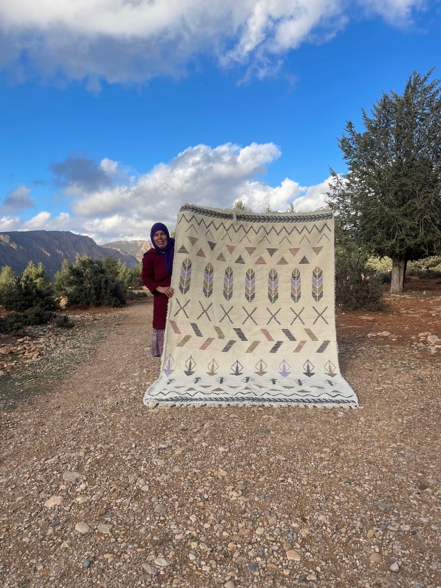  Marmoucha Rug Wool Warp and Wool Colored Morocco
