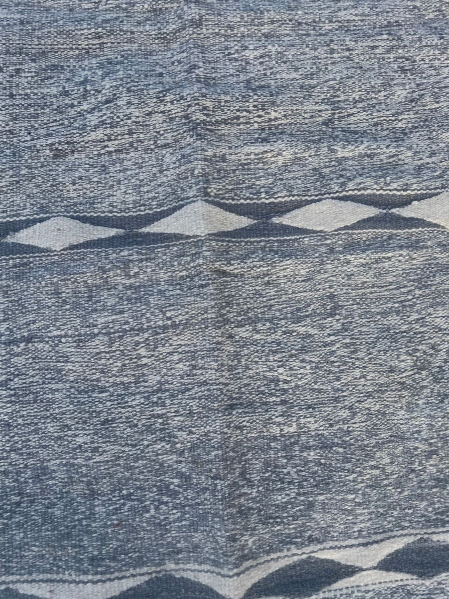  Flatweave  Grey, White Morocco