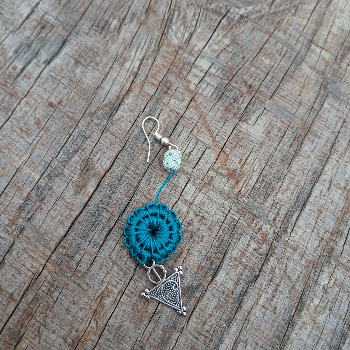 Button Dangle Earrings