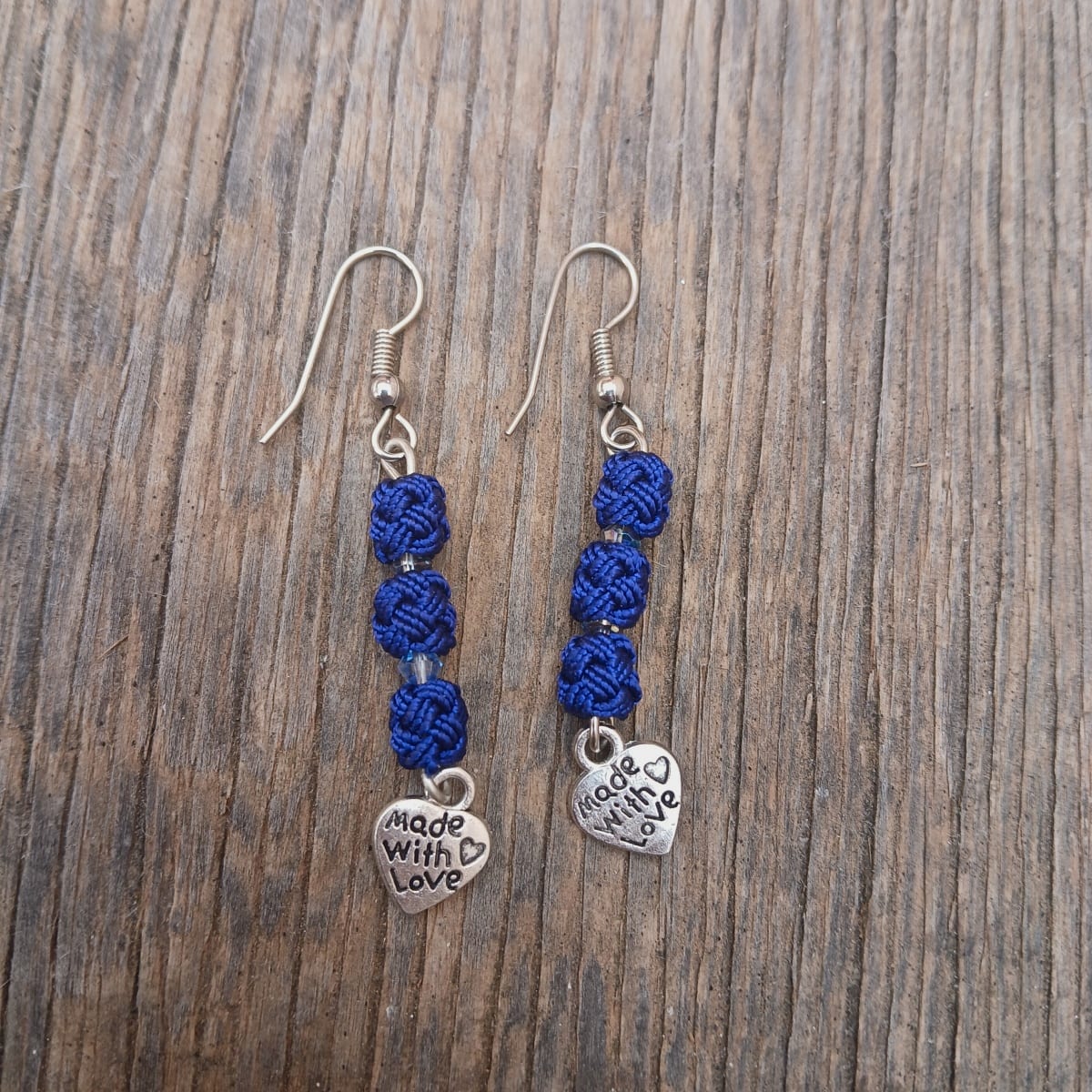 Button Dangle Earrings