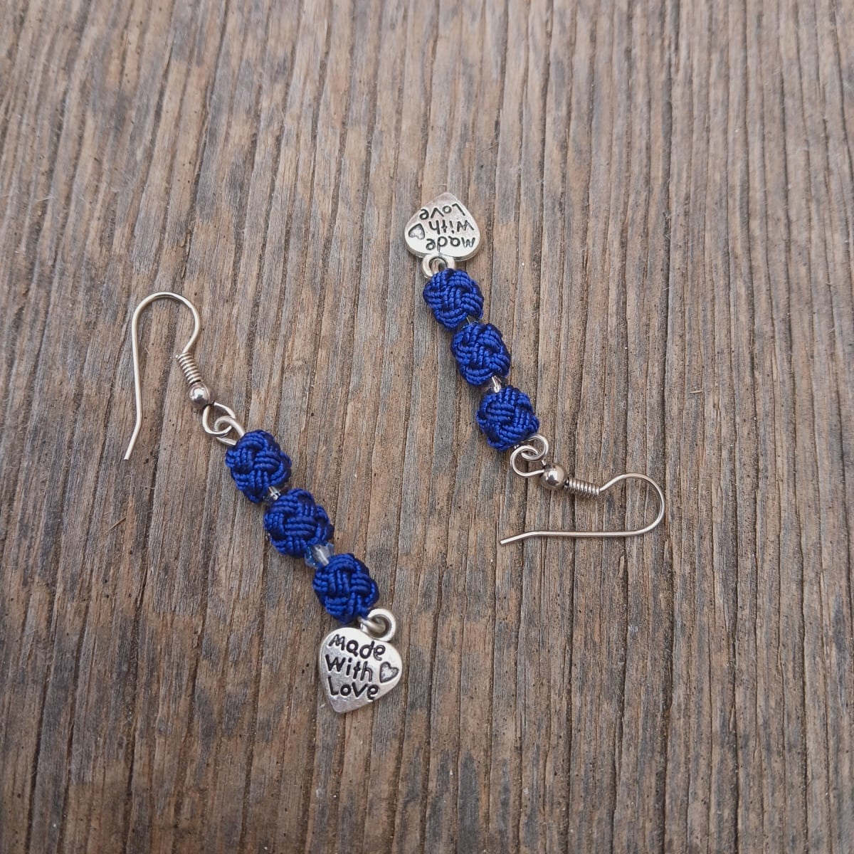 Button Dangle Earrings