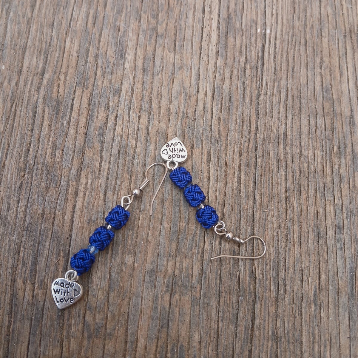 Button Dangle Earrings