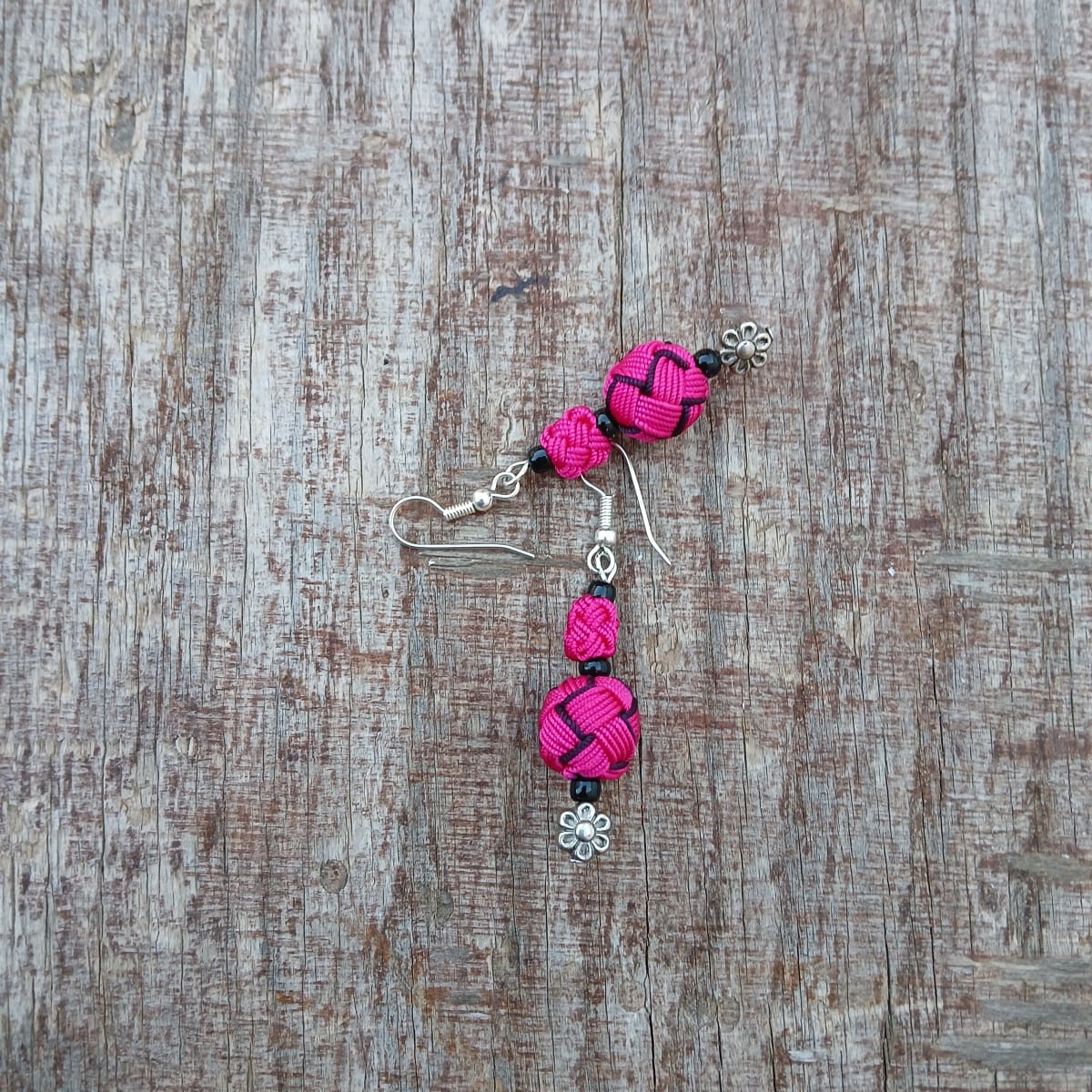 Button Dangle Earrings