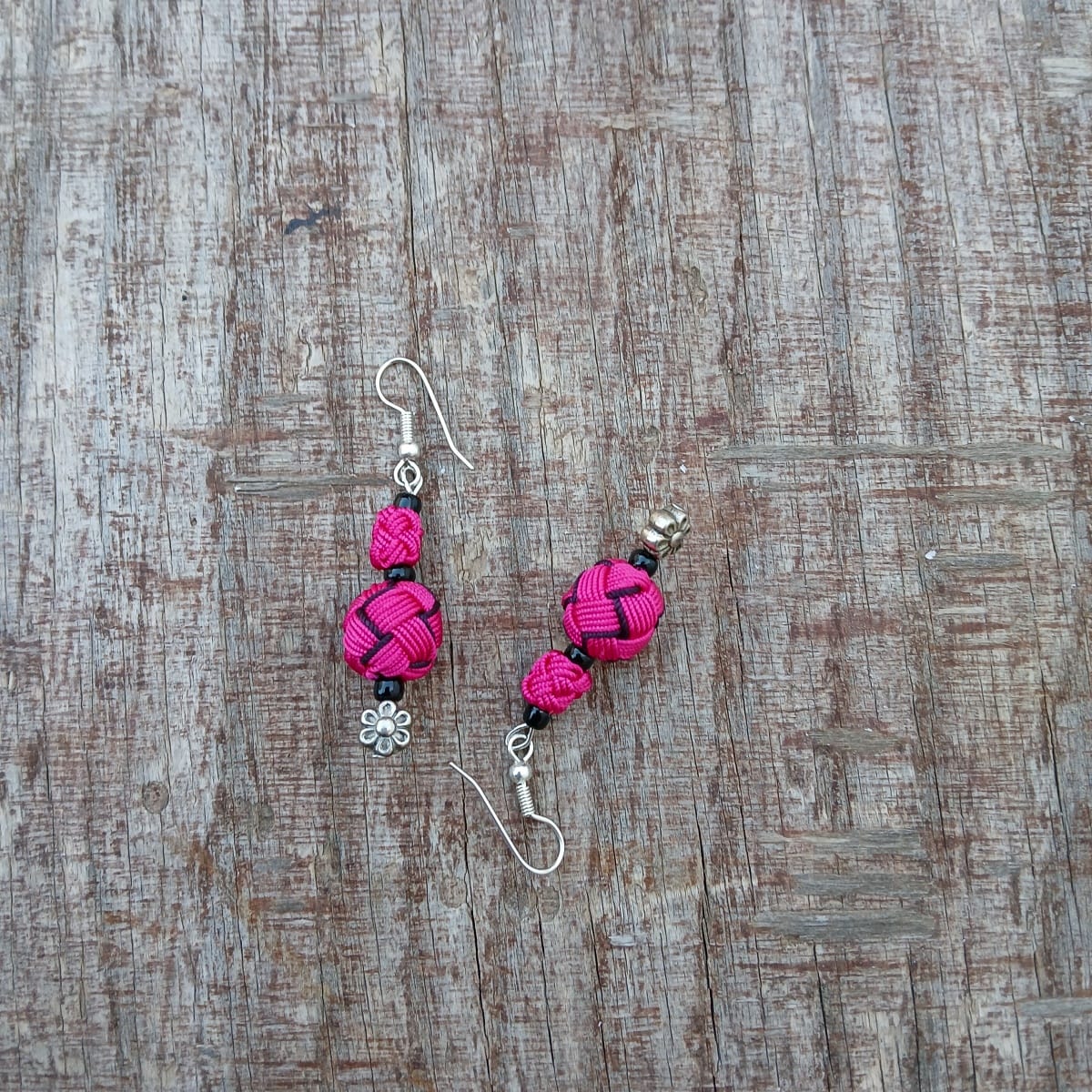 Button Dangle Earrings