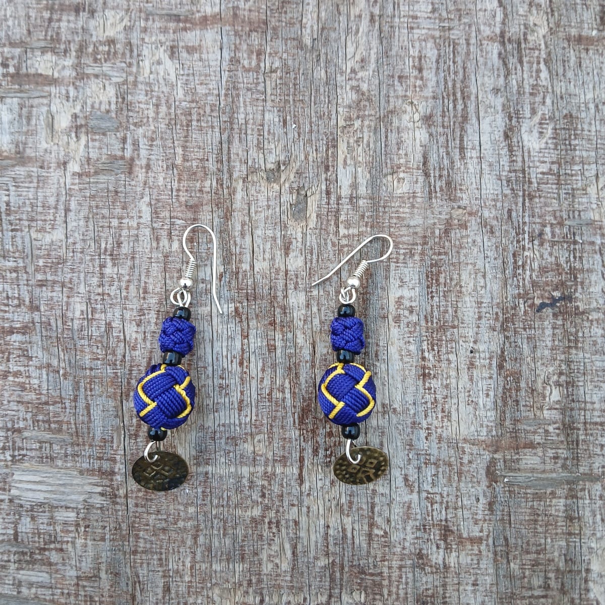 Button Dangle Earrings