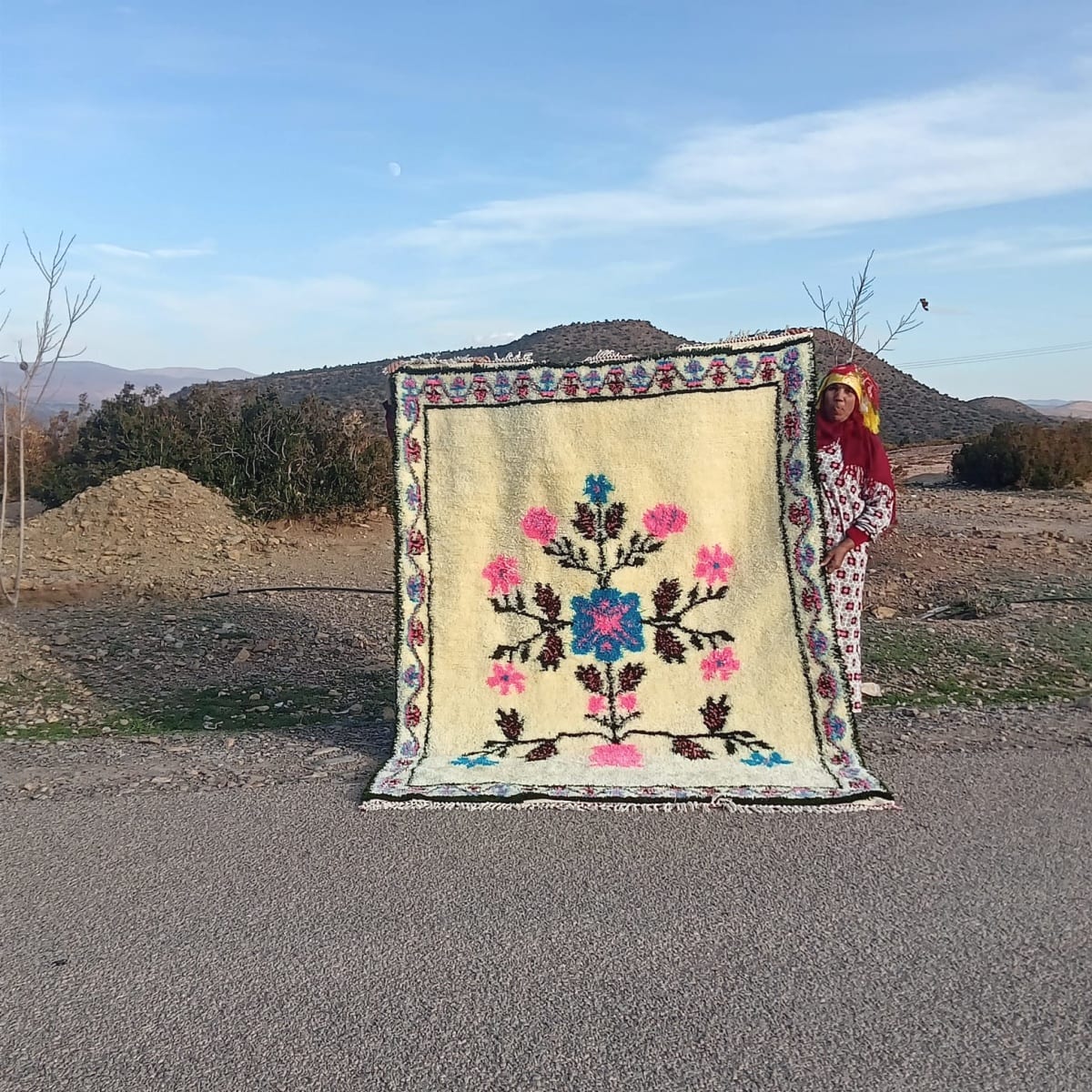  Beni Ourain rug  Colored Morocco