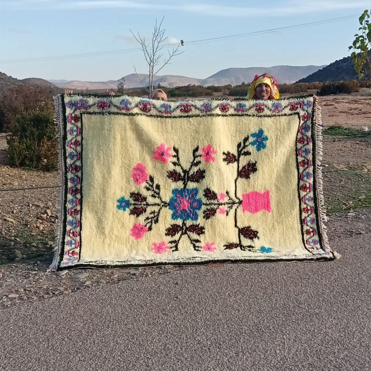  Beni Ourain rug  Colored Morocco