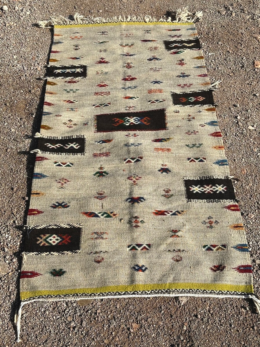 Handmade Moroccan Flatweave Rug