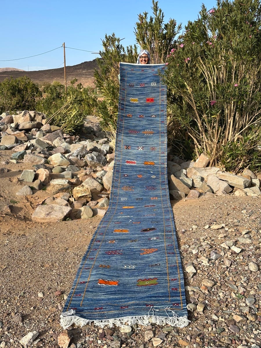 Handmade Moroccan Flatweave Rug