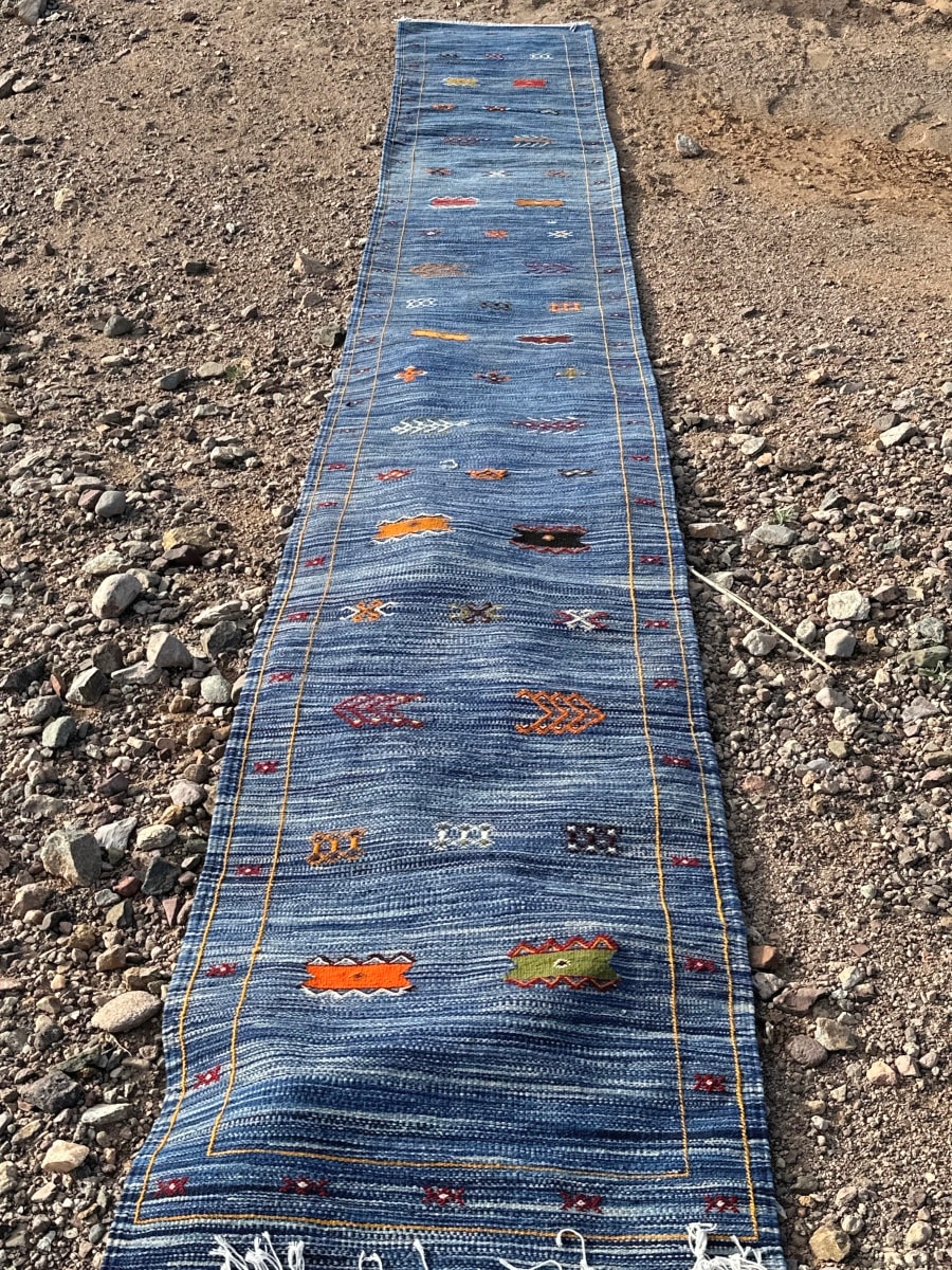 Handmade Moroccan Flatweave Rug