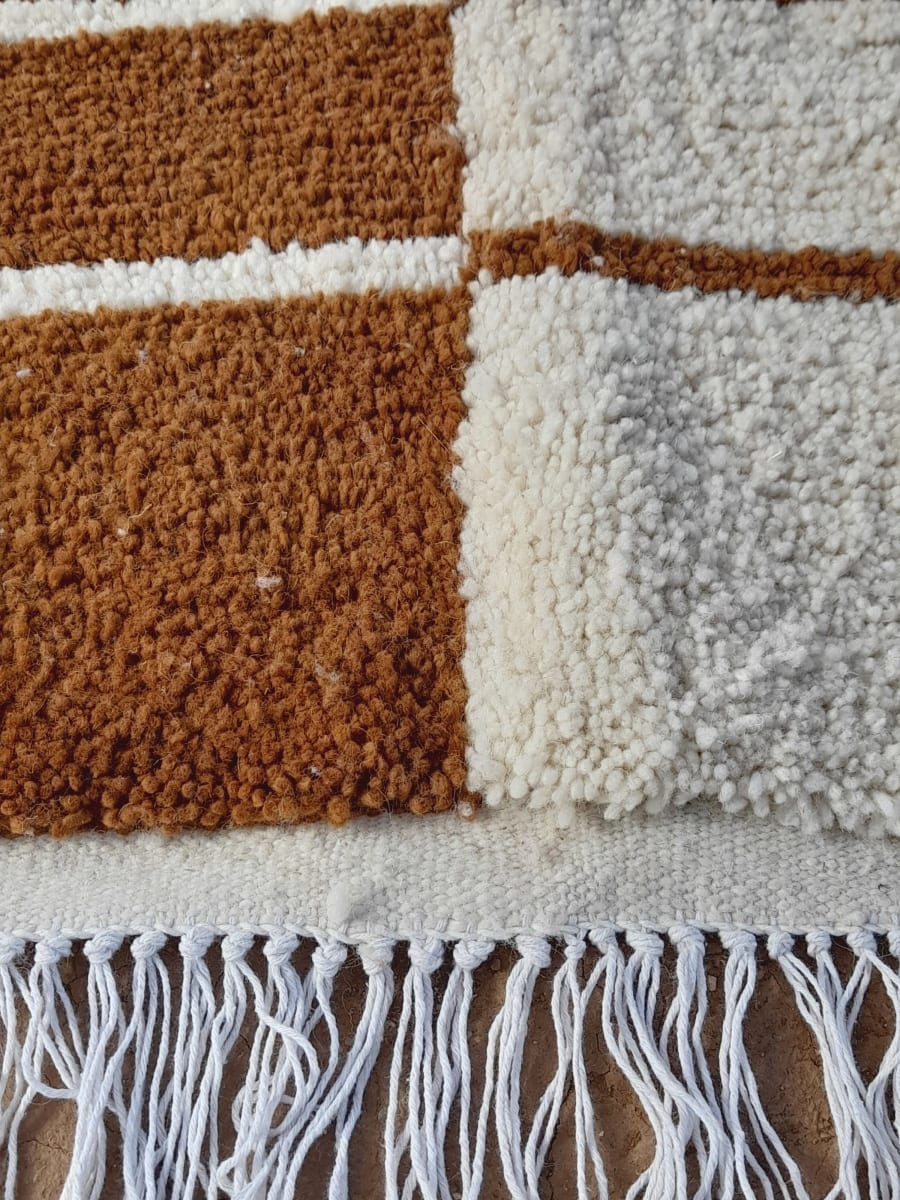  Rug   Orange, White Morocco
