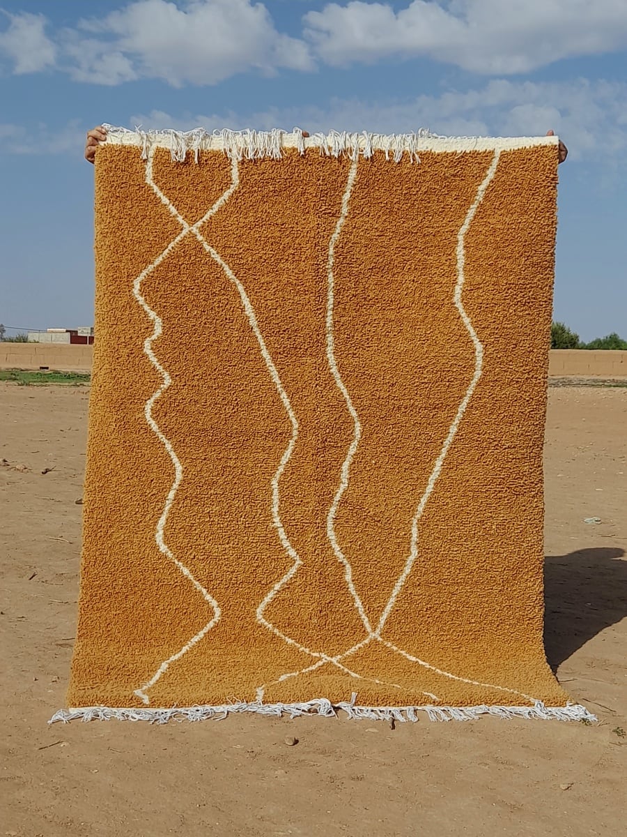  Rug   Orange, White Morocco
