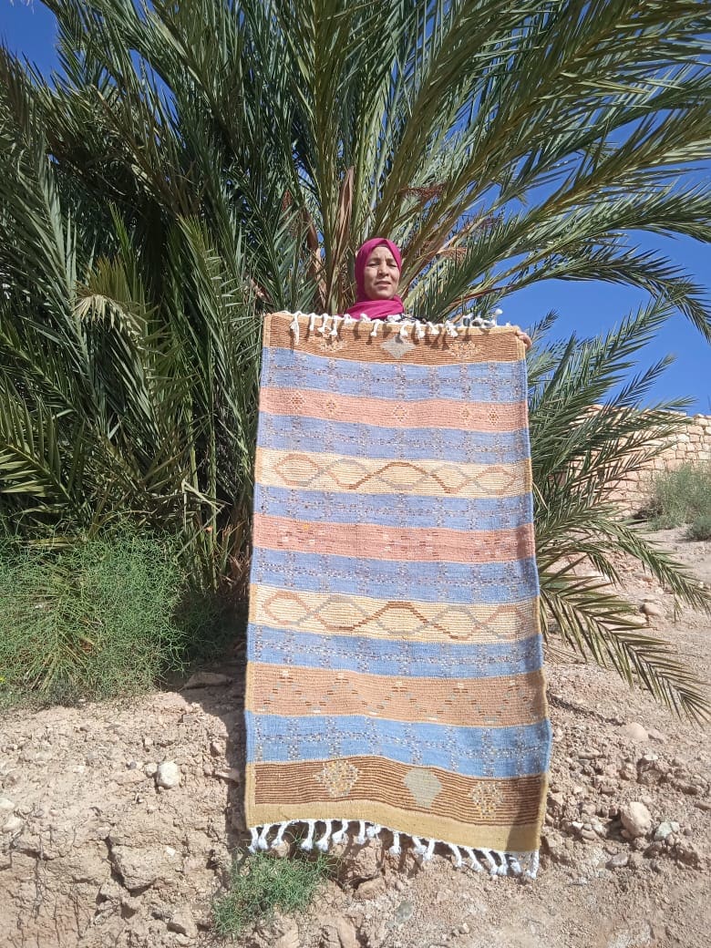 Flatweave and Pileknot rug