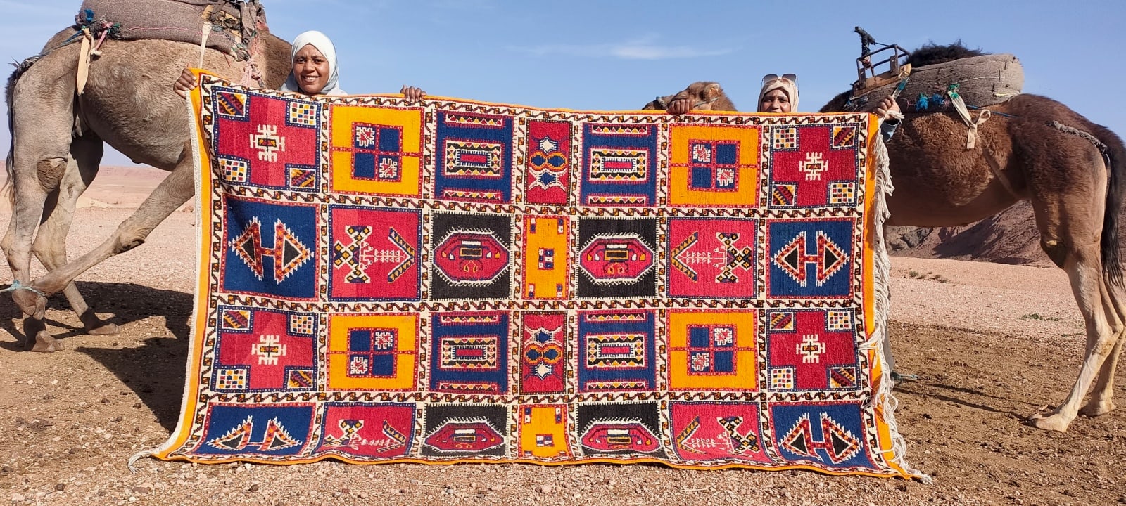 Handmade Moroccan Flatweave Rug