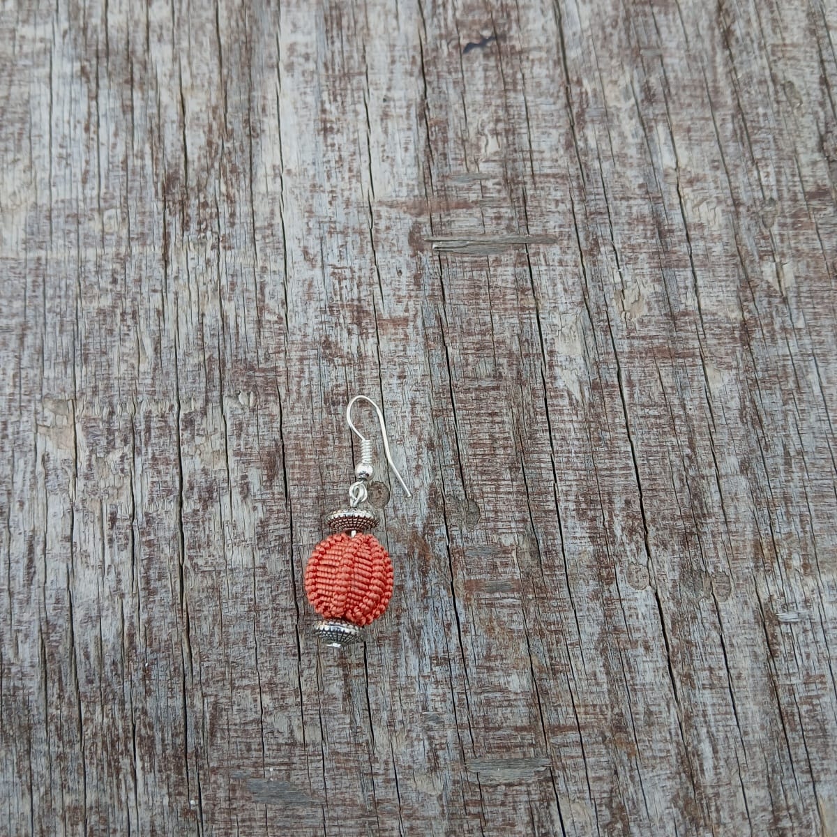 Ball and Button Earrings