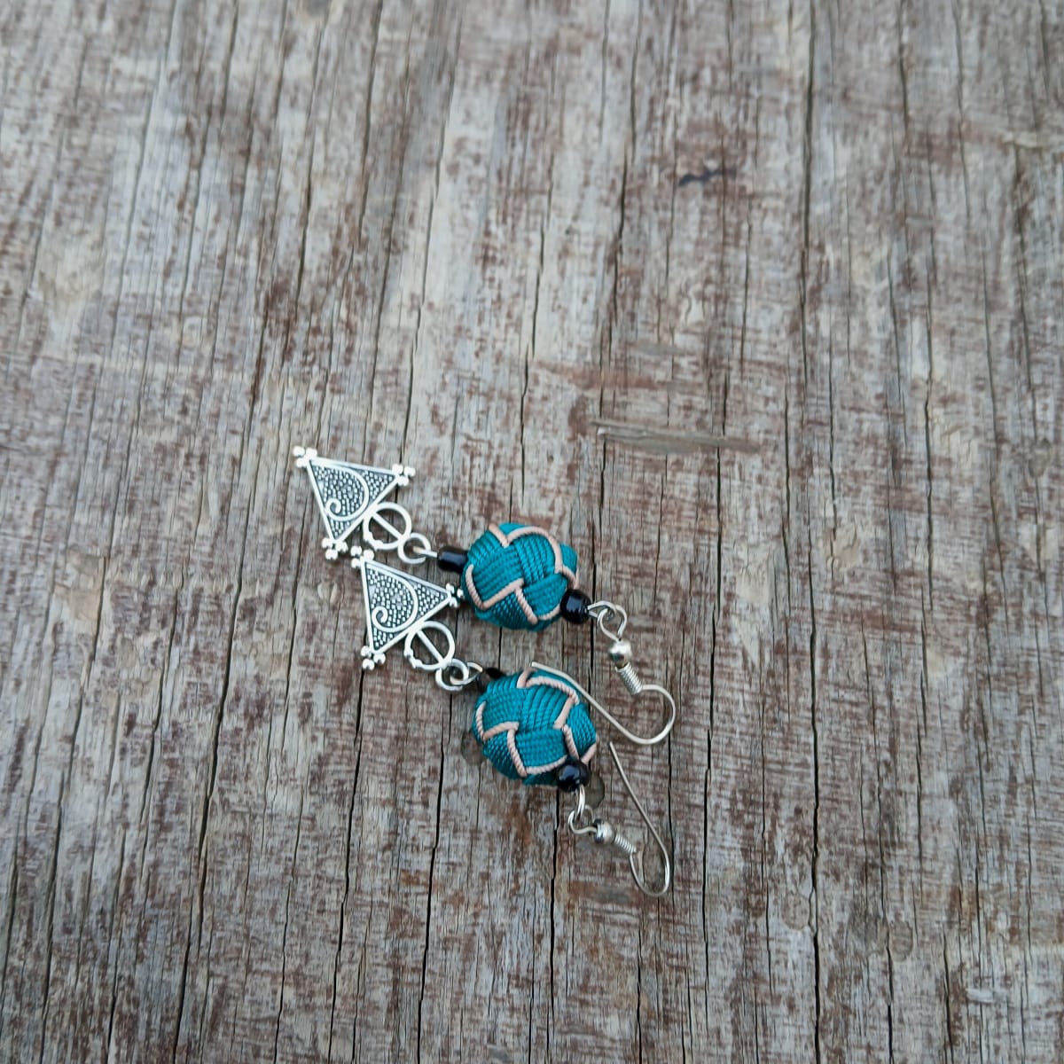 Button Dangle Earrings