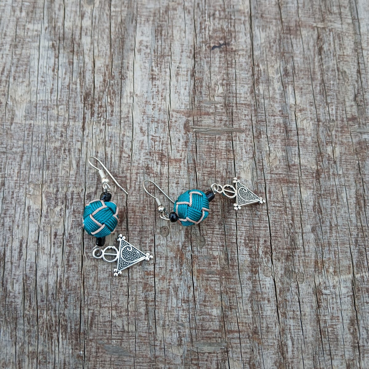 Button Dangle Earrings