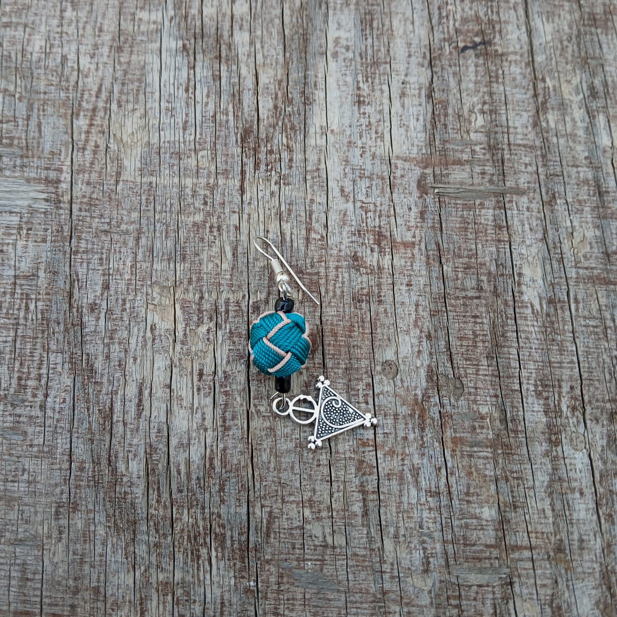 Button Dangle Earrings