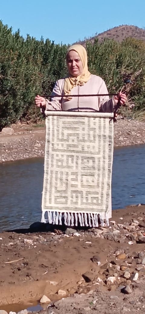  Beni-Ourain Dyed Wool Black, White Morocco