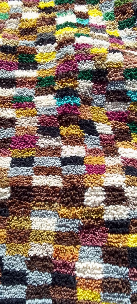  Beni Ourain Rug Wool  and Thread Colored Morocco