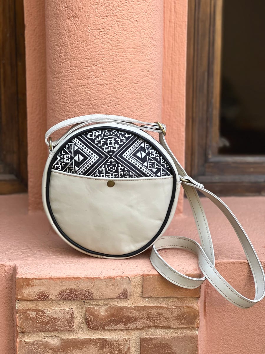  bag leather Black, White Morocco