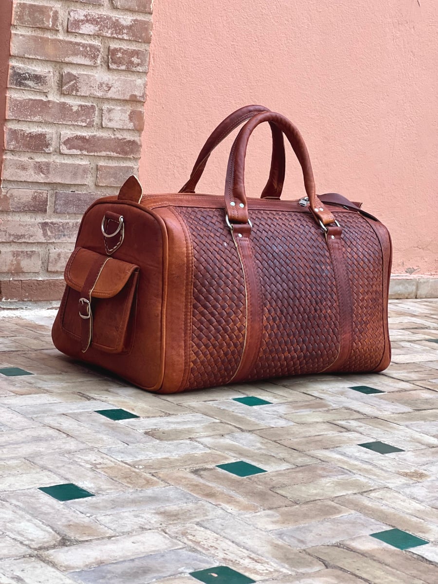  bag leather Orange Morocco