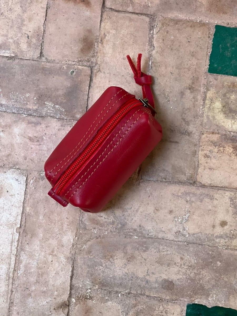   small bag leather Red Morocco