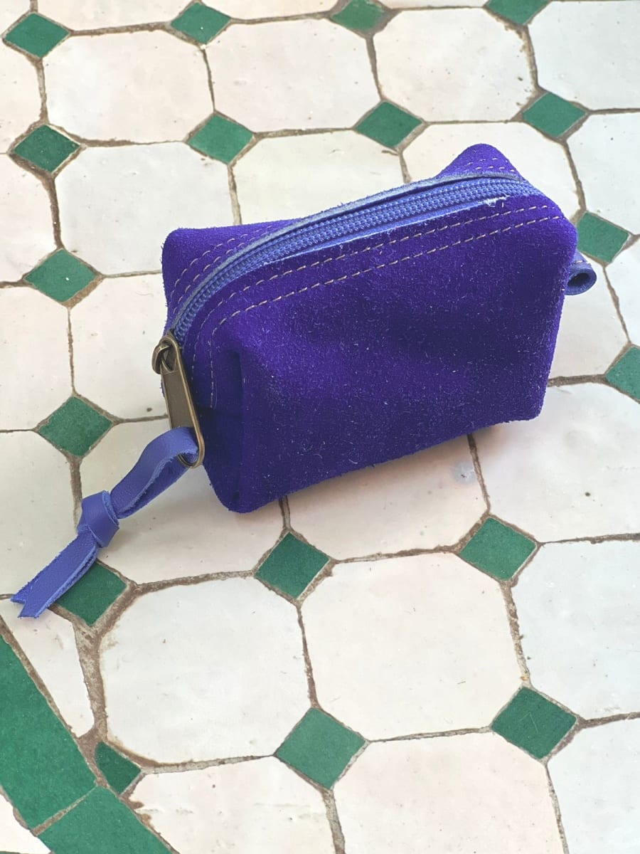   small bag leather Blue Morocco