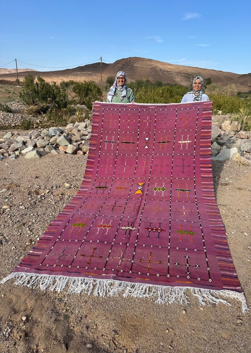 Handmade Moroccan Flatweave Rug