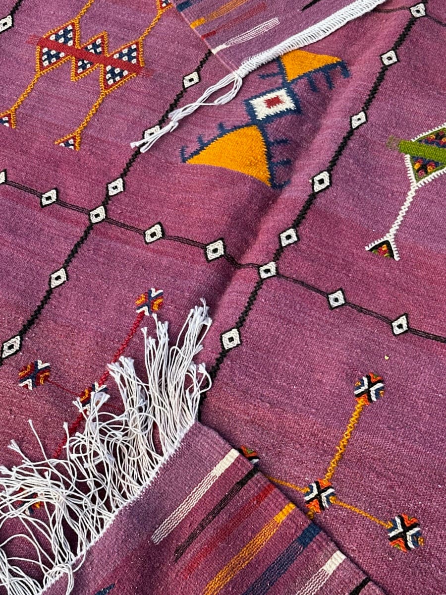 Handmade Moroccan Flatweave Rug