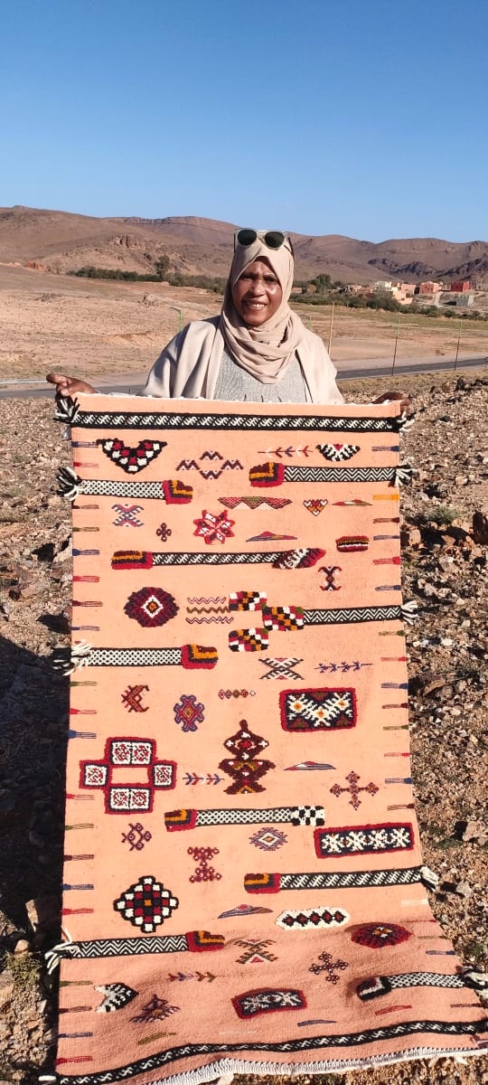Handmade Moroccan Flatweave Rug