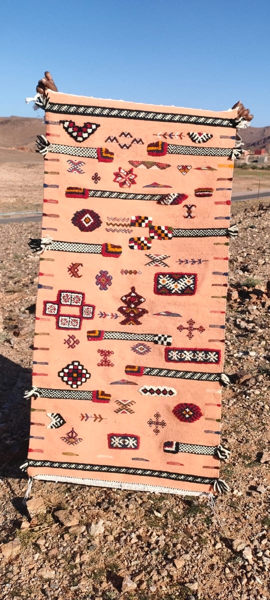 Handmade Moroccan Flatweave Rug