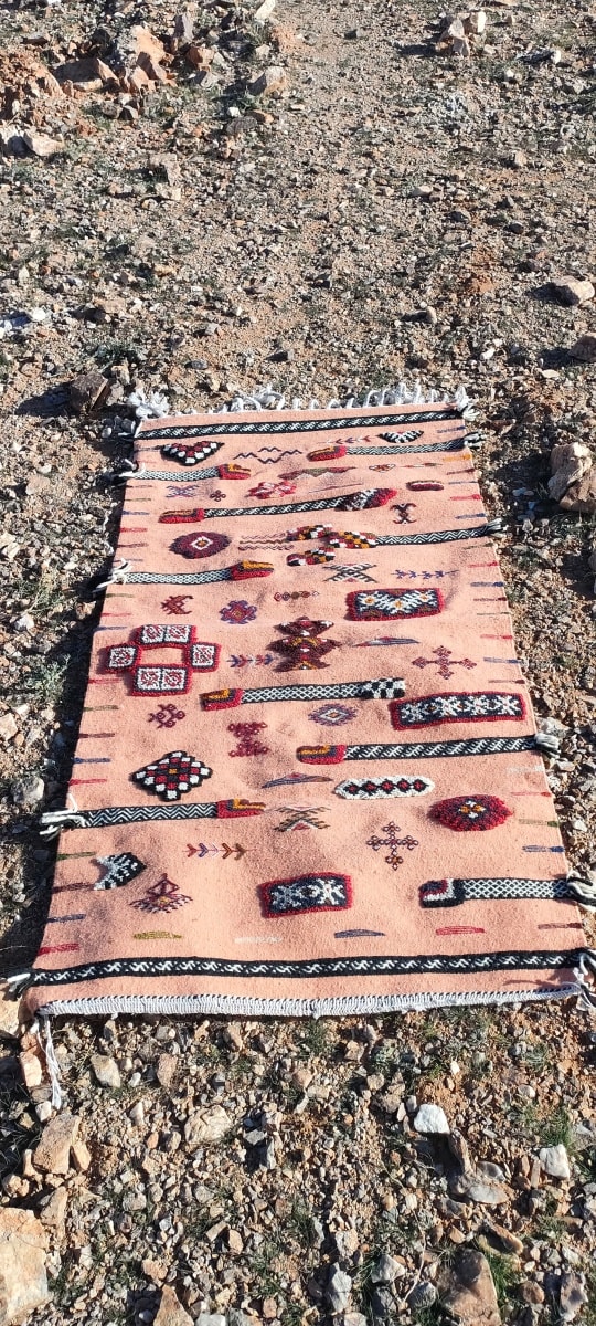 Handmade Moroccan Flatweave Rug