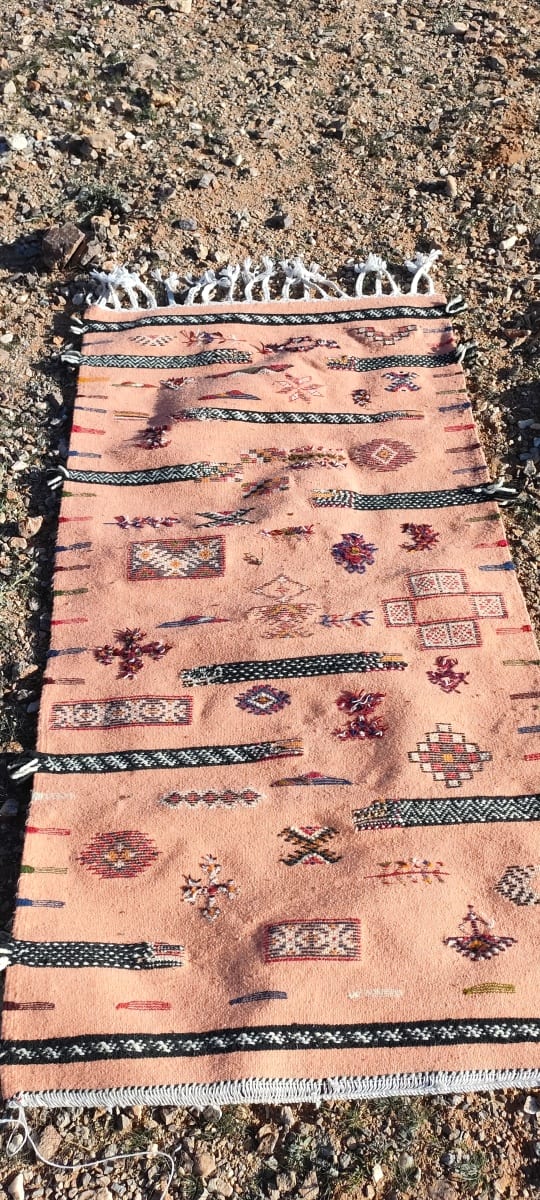 Handmade Moroccan Flatweave Rug