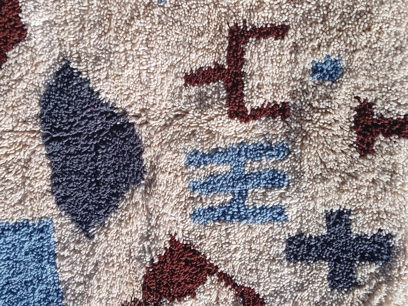  Beni Ourain Wool String and Wool Colored Morocco