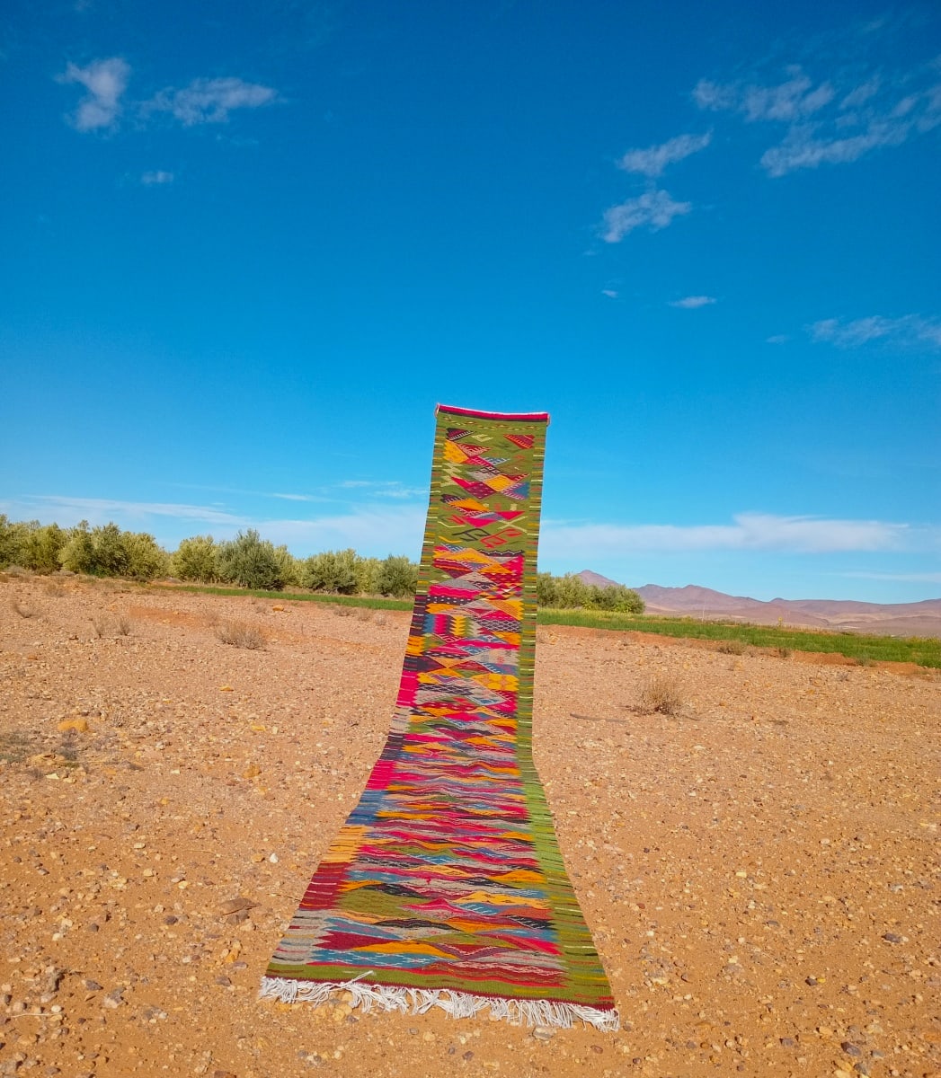 Handmade Moroccan Flatweave Rug